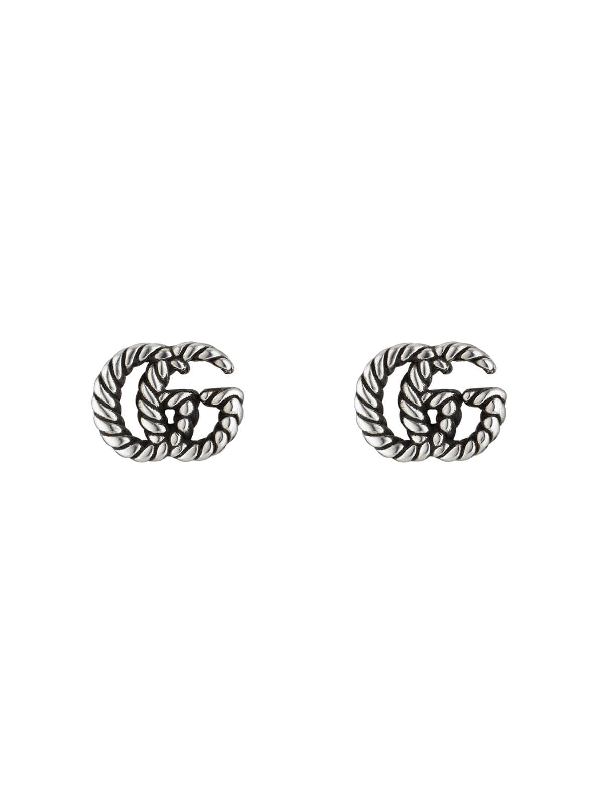 Gucci GG Marmont Silver Stud Earrings