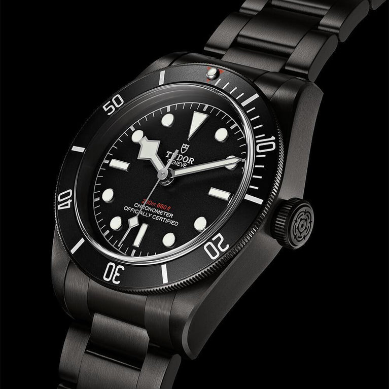 The All Blacks and Beauden Barrett wear the TUDOR Black Bay Dark, a vintage-inspired all-black steel diver's watch which perfectly matches their team colours.