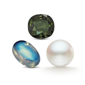 THE JUNE BIRTHSTONES: ALEXANDRITE, MOONSTONE & PEARL