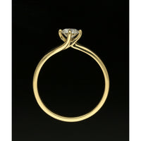 Diamond Solitaire Engagement Ring 0.30ct Certificated Round Brilliant Cut in 18ct Yellow Gold