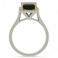 Tourmaline and Diamond Cluster Ring in 18ct Yellow and White Gold