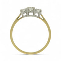 Diamond Three Stone Ring in 18ct Yellow & White Gold