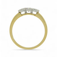 Three Stone Diamond Ring 0.30ct Round Brilliant Cut in 18ct Yellow & White Gold