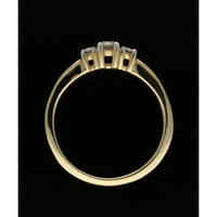Diamond Three Stone Ring in 9ct Yellow & White Gold