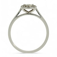 SALE Diamond Cushion Shaped Cluster Ring in 9ct White Gold