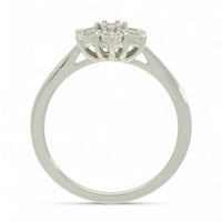 Diamond Cluster Miracle Set Ring 0.17ct Round Brilliant Cut in 9ct White Gold