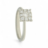 SALE Diamond Cluster Ring 0.36ct Round Brilliant Cut in 18ct White Gold