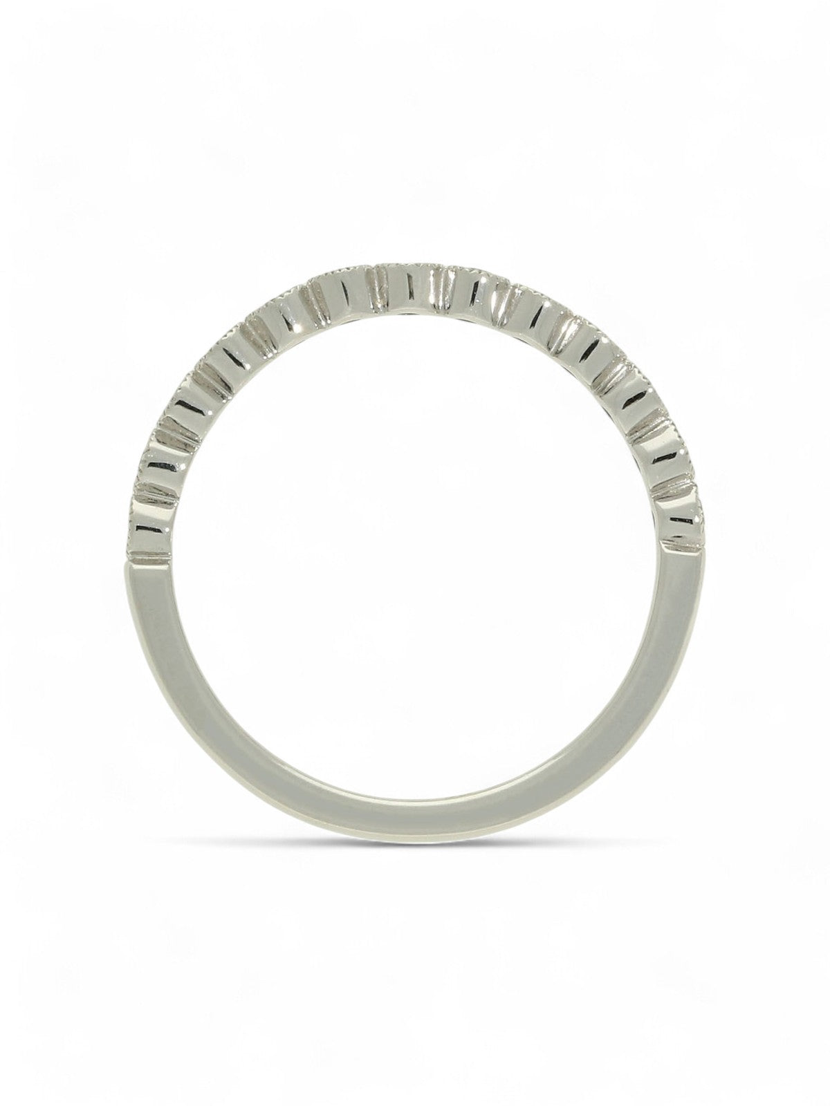 Diamond Half Eternity Ring 0.25ct Certificated Round Brilliant Cut in 18ct White Gold