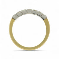 Diamond Half Eternity Ring 0.45ct Round Brilliant Cut in 18ct Yellow & White Gold