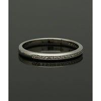 Diamond Half Eternity Ring 0.10ct Round Brilliant Cut in 9ct White Gold