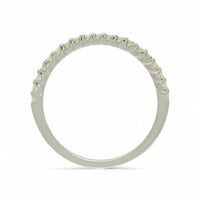 Peridot Half Eternity Ring in 9ct White Gold