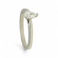 SALE Diamond Solitaire Engagement Ring "The Sophia Collection" Certificated 0.30ct Pear Cut in Platinum