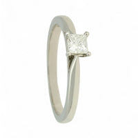 SALE Diamond Solitaire Engagement Ring "The Grace Collection" Certificated 0.25ct Princess Cut in Platinum