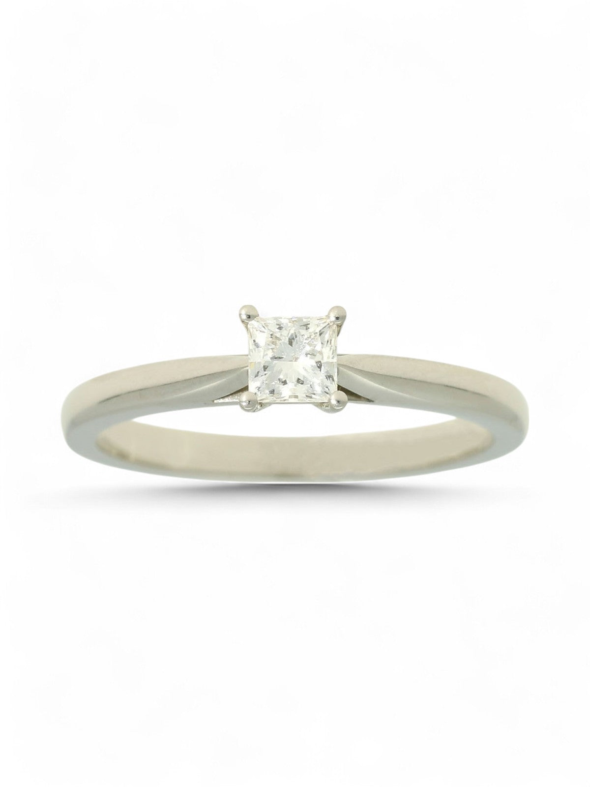 SALE Diamond Solitaire Engagement Ring "The Grace Collection" Certificated 0.30ct Princess Cut in Platinum