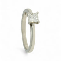 SALE Diamond Solitaire Engagement Ring "The Grace Collection" Certificated 0.50ct Princess Cut in Platinum