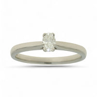 SALE Diamond Solitaire Engagement Ring "The Isabella Collection" 0.25ct Oval Cut in Platinum