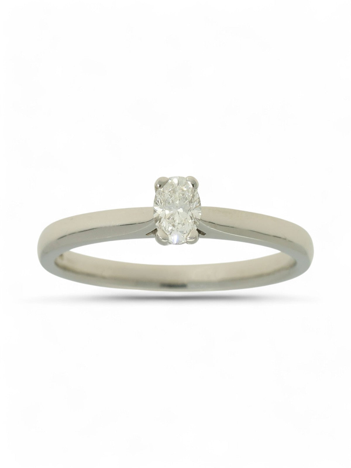 SALE Diamond Solitaire Engagement Ring "The Isabella Collection" 0.25ct Oval Cut in Platinum