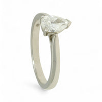 Diamond Solitaire Engagement Ring "The Sophia Collection" Certificated 0.70ct Pear Cut in Platinum