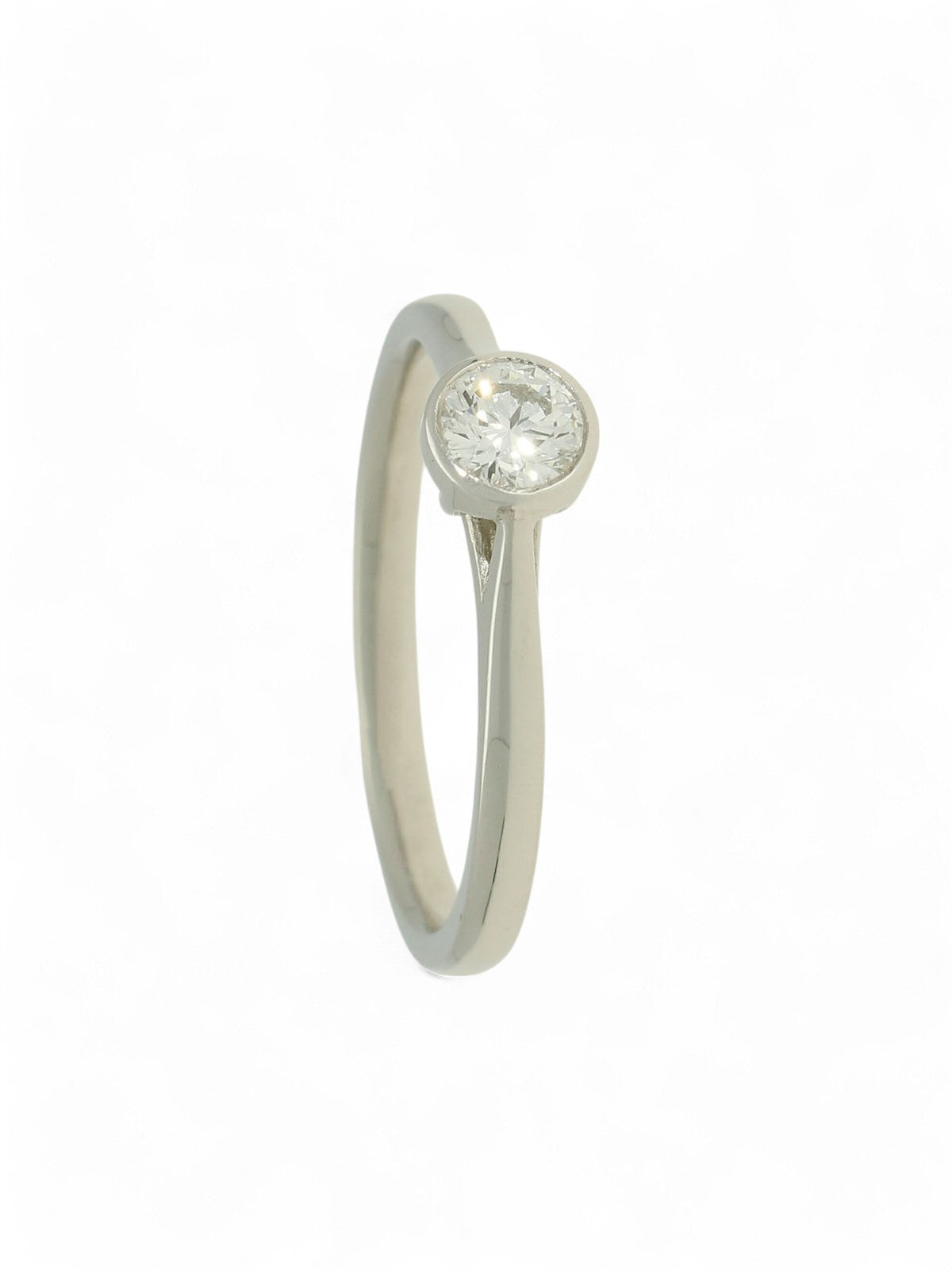 Diamond Solitaire Engagement Ring "The Diana Collection" 0.25ct Round Brilliant Cut in Platinum