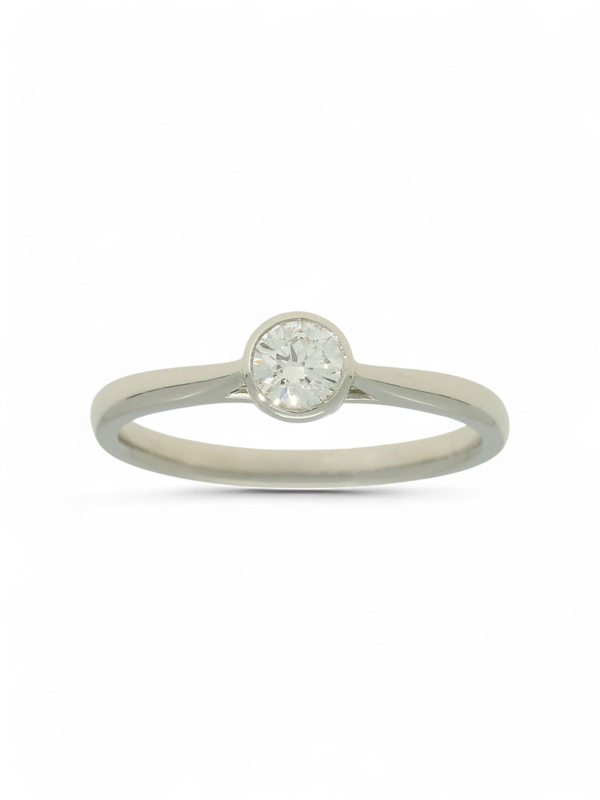 Diamond Solitaire Engagement Ring "The Diana Collection" 0.25ct Round Brilliant Cut in Platinum