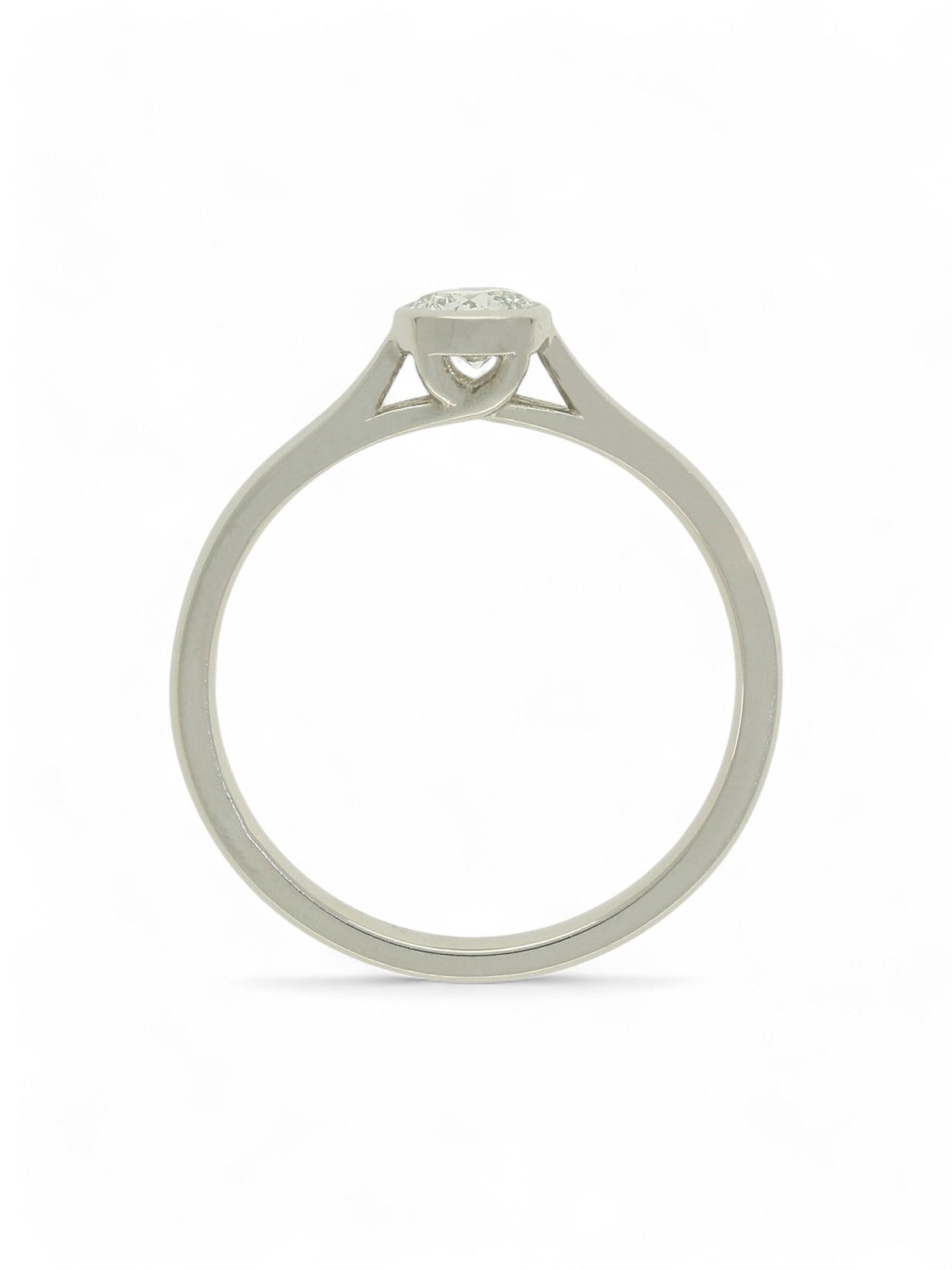 Diamond Solitaire Engagement Ring "The Diana Collection" 0.25ct Round Brilliant Cut in Platinum
