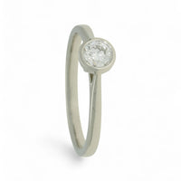 Diamond Solitaire Engagement Ring "The Diana Collection" Certificated 0.30ct Round Brilliant Cut in Platinum