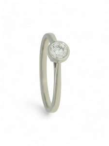 Diamond Solitaire Engagement Ring "The Diana Collection" Certificated 0.30ct Round Brilliant Cut in Platinum