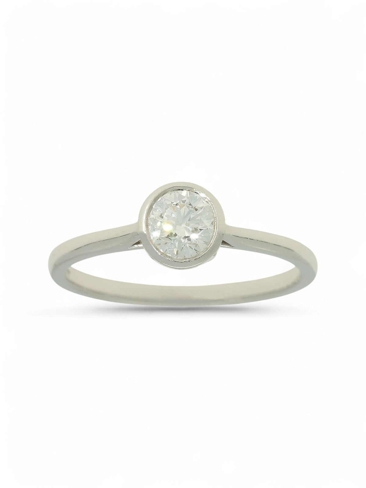 Diamond Solitaire Engagement Ring "The Diana Collection" Certificated 0.50ct Round Brilliant Cut in Platinum