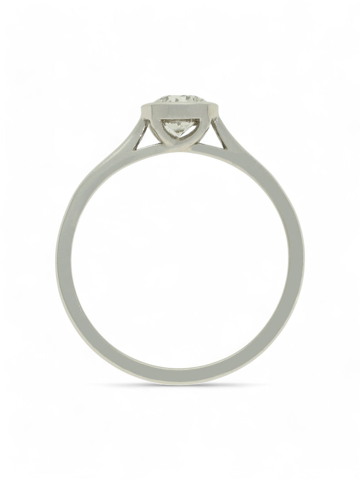 Diamond Solitaire Engagement Ring "The Diana Collection" Certificated 0.50ct Round Brilliant Cut in Platinum