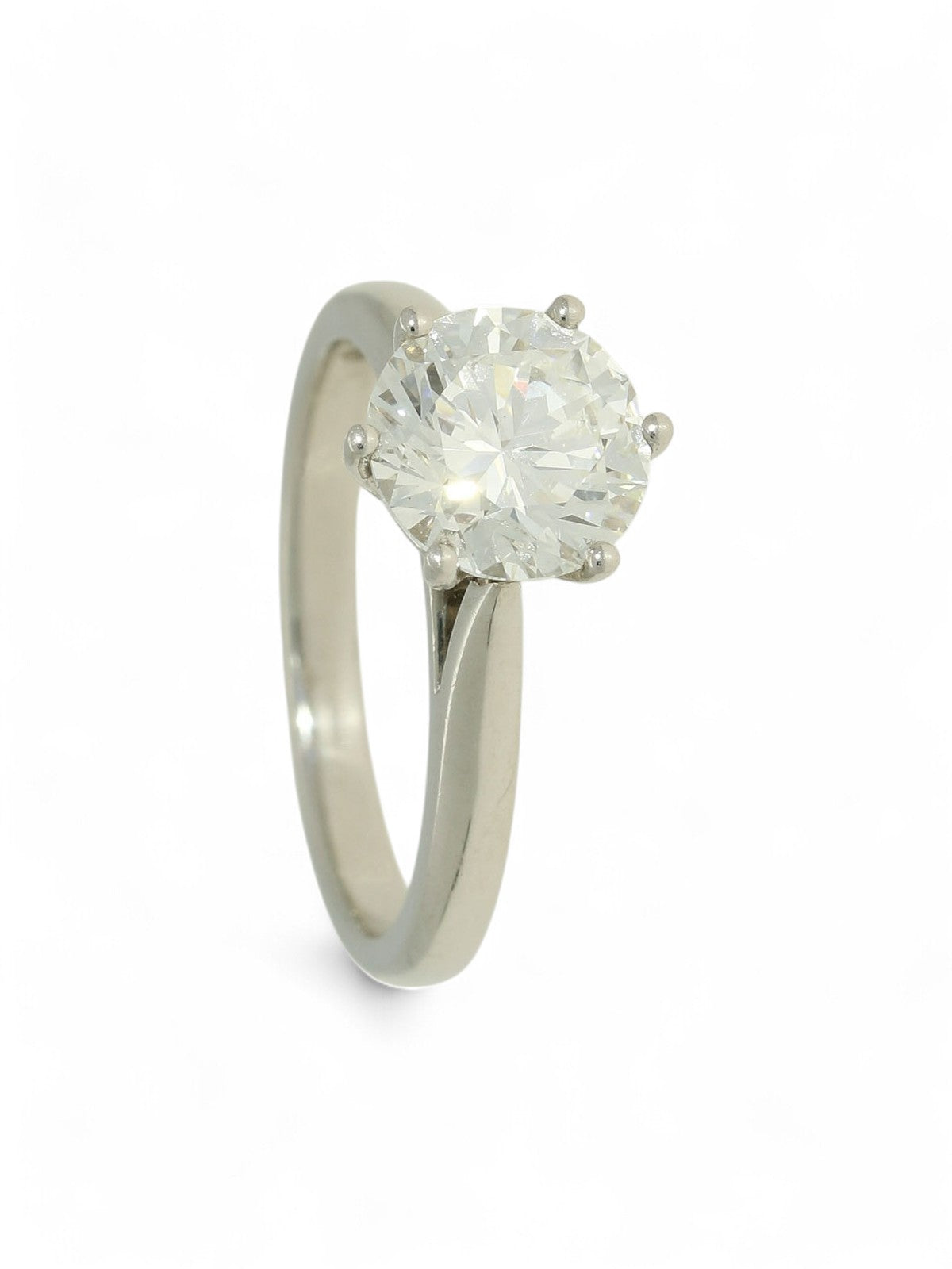 SALE Diamond Solitaire Engagement Ring "The Beatrice Collection" 2.01ct Certificated Round Brilliant Cut in Platinum