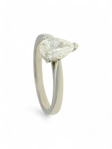 SALE Diamond Solitaire Engagement Ring "The Sophia Collection" Certificated 1.00ct Pear Cut in Platinum