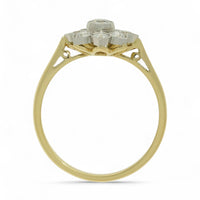 Diamond Cluster Ring 0.53ct Round Brilliant Cut in 18ct Yellow Gold and Platinum