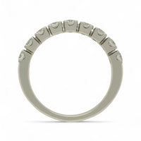 Diamond Half Eternity Ring 0.75ct Round Brilliant Cut in Platinum