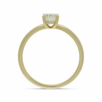 Lab Grown Diamond Solitaire Ring 0.50ct Brilliant Cut in 9ct Yellow Gold