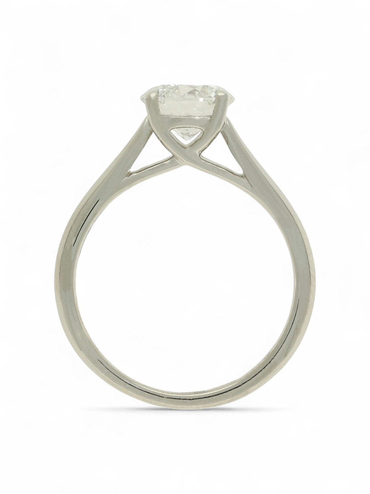 Lab Grown Diamond Solitaire Ring 1.50ct Brilliant Cut in Platinum
