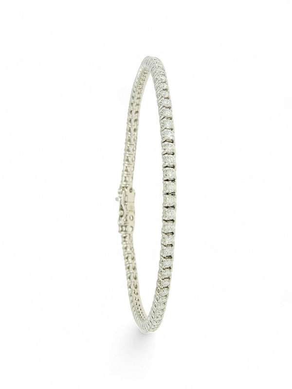 Lab Grown Diamond Line Bracelet 2.40ct in 9ct White Gold