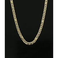 Fancy Flat Link Necklace in 9ct Yellow Gold