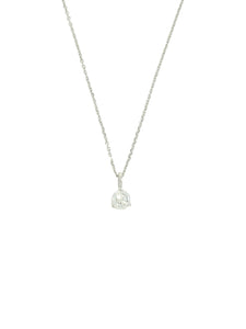 Diamond Round Brilliant Solitaire Pendant Necklace 0.30ct in 18ct White Gold