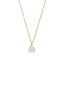 Diamond Round Brilliant Solitaire Pendant Necklace 1.00ct in 18ct Yellow Gold