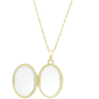 Mother of Pearl Oval Locket in 9ct Yellow Gold