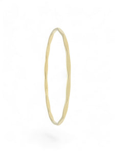 Faceted Bangle in 9ct Yellow Gold