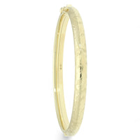 Hand Engraved Bangle in 9ct Yellow Gold