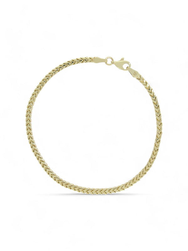 Wheat Chain Bracelet in 9ct Yellow Gold