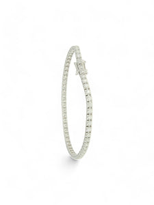 Diamond Line Bracelet 1.95ct in 9ct White Gold