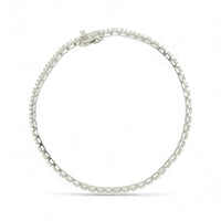 Diamond Line Bracelet 1.95ct in 9ct White Gold