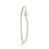 Diamond Line Bracelet 1.10ct in 9ct White Gold