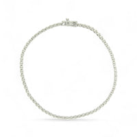 Diamond Line Bracelet 1.10ct in 9ct White Gold