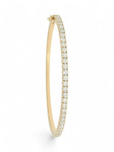 Diamond Hinged Bangle 2.53ct in 18ct Rose Gold