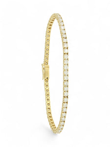 Diamond Line Bracelet 4.80ct in 18ct Yellow Gold