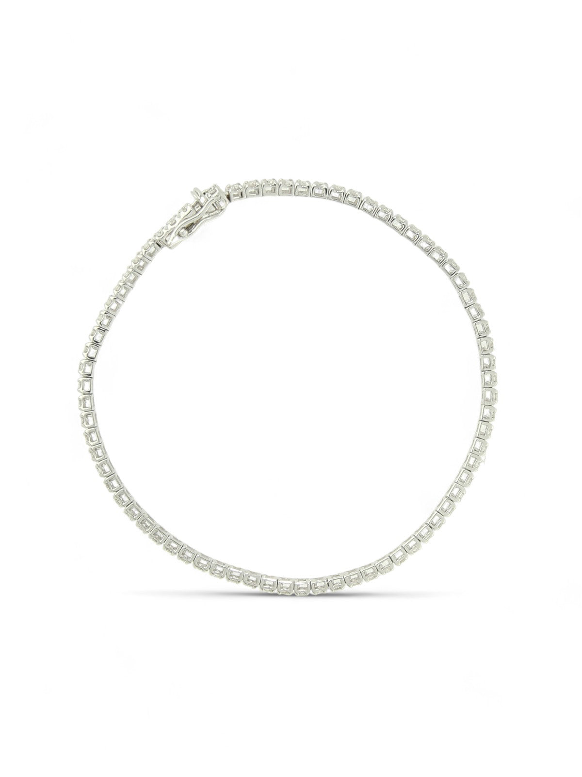 Diamond Tennis Bracelet 1.00ct in 18ct White Gold